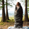 Ультралёгкий спальный мешок NATUREHIKE CNK2350WS023 M320 хлопковый с капюшоном весна осень камуфляжный, молния справа 6975641889205
